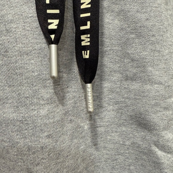 Gray EMILINE Hoodie with Black Lettering - Picture 4 of 9
